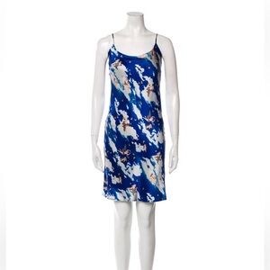 Reformation Rhea angel cherub print Silk Slip Dress Size M